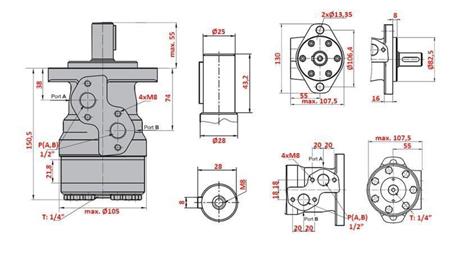 HYDRAULIKMOTOR MR 125