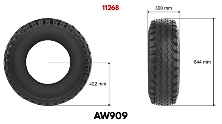 11,5/80-15,3 ANHÄNGERREIFE AW909 14pl