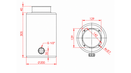 METALLTANK- ROLL PP 10 LITER HORISONTAL-VERTICAL
