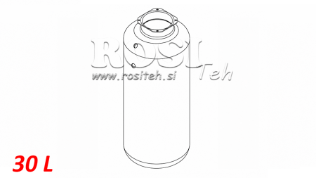 SERBATOIO IN METALLO ROLL PP 30 LITRO ORIZZONTALE-VERTICALE