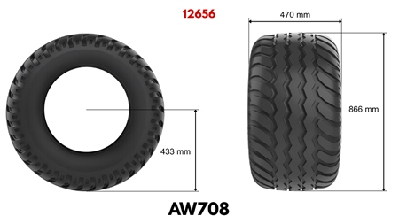 19.0/45-17 ANHÄNGERREIFE AW708 14pl