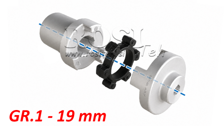 GUMMIKUPPLUNG ND5 (0,55-0,75kW)  19mm/GR1