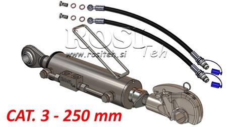 HYDRAULICKÝ SKRUTKA TRETÍ BOD AUTOMATICKÝ - CAT. 3 - 80/40-250 (+95 HP) (32,2 mm)