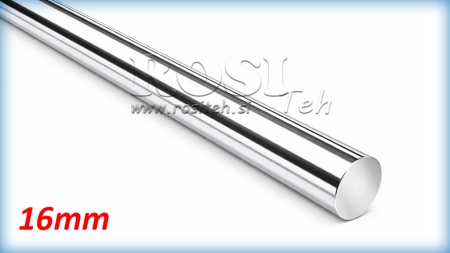 CHROME-PLATED HYDRAULIC CYLINDER PISTON ROD C45 - 16mm (1000mm)