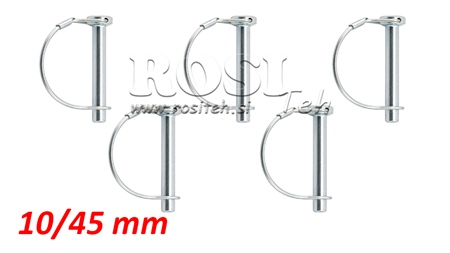 KLAPPSTECKERKOMPLET HALBKREIS FI 10/45 mm (5 Stück)
