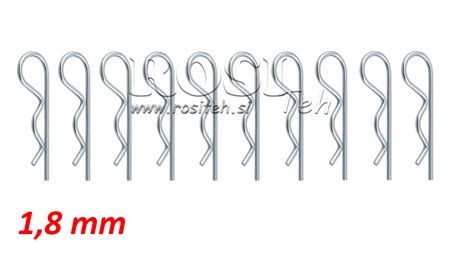 COPPIGLIA A MOLLA SINGOLO fi 1,8 mm (10pezzi)
