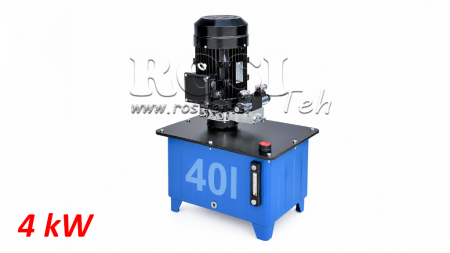 MINI UNIDAD DE POTENCIA HIDRÁULICA 380V AC (4 kW) - 8 cc - 12 lit/min - tanque 40 lit