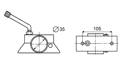 SVORKA OPORNÉHO KOLESA PRE AUTO PRÍVES 75kg