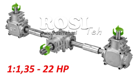 SET DI CAMBIO 1:1.35 (22HP-16KW) PER DISTRIBUTORE L:770