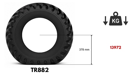 400/60-15,5 ANHÄNGERREIFE TR 882 16pl MIT FELGE 13,00X15,5