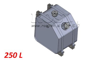 METALLTANK TOP 250 Lit 600x600x800mm