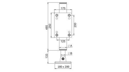 PATA HIDRÁULICA BIDIRECIONAL 365mm - 5.000kg