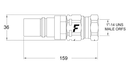 MÄNNLICHE SCHNELLKUPPLUNG FÜR MULTI-FASTER 9/16 3PLK,3PLV B MOBILER TEIL