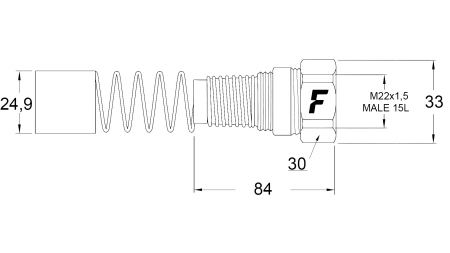 WEIBLICHE SCHNELLKUPPLUNG FÜR MULTI-FASTER 1/2 FESTER TEIL