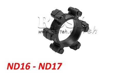 STERNKUPPLUNG FÜR GUMMIEINSATZ ND16-ND17 (74mm)