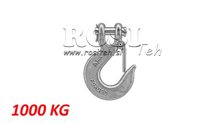HAKEN MIT SICHERHEITSKLAPPE - 1000 KG