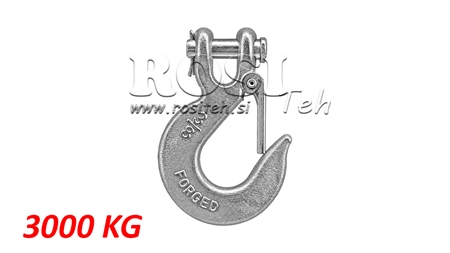 HAKEN MIT SICHERHEITSKLAPPE - 3000 KG