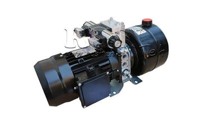 MINI AGGREGATO IDRAULICO 380V AC (0.75 kW) 85 bar - 3.7 cc - 5.2 lit/min - serbatoio 4 lit