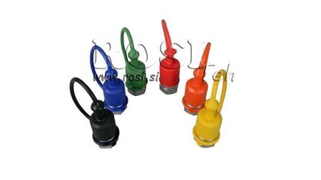 SCHUTZGUMMIBEHÄLTER BLAU - MÄNNLICHE SCHNELLKUPPLUNGEN