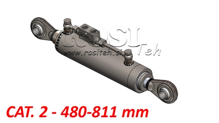 TELESKOPISCHER HYDRAULISCHER STANDARD-OBERLENKER - CAT. 2 (45-95 HP) - 480-811 mm (25,4/25,4 mm)