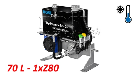HYDRAULICKÝ AGREGÁT TRAKTORA S KAPACITOU 70L PRÚD 53L/MIN 1XZ80 - S CHLADIČOM OLEJA