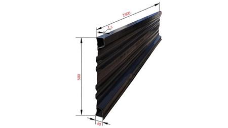 SIDE PANEL TIL TIPP TRAILER 1.5 MET. - HØJDE 500 mm