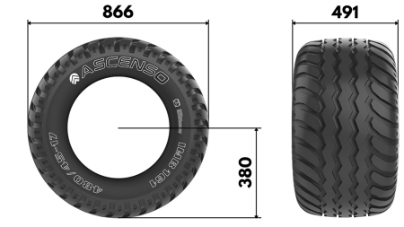 19.0/45-17 PNEUMATIKY AW708 14pl