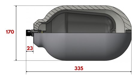 HYDROSPEICHER 3,8 LIT - BSP 3/4