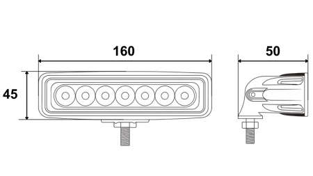 LED SCHEINWERFER- LICHTE 6 LED 18W 12V-24V