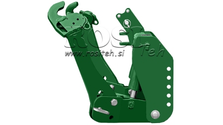 UNIVERSAL KIT FRONT HYDRAULICS 2KAT FOR TRACTOR 1500KG - GREEN (RAL 6001)