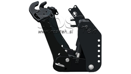 UNIVERSALE FRONTHYDRAULIK KAT 2 FÜR TRAKTOR 1500kg SCHWARZ (RAL 9005)