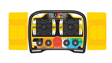 CONTROLLO REMOTO RADIO -PROPORZIONALE- ZEUS2 B2 10016 Plus