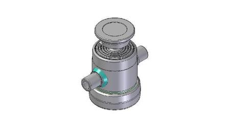 3090S -CILINDRO TELESCÓPICO PADRÃO/BOLA 5 ESTÁGIOS CURSO 500 DIÂMETRO 124