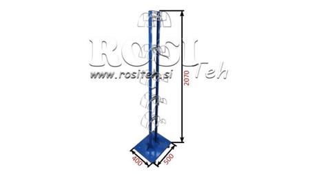 CARRELLO PER STOCCAGGIO TUBI IDRAULICI 10 POSTI