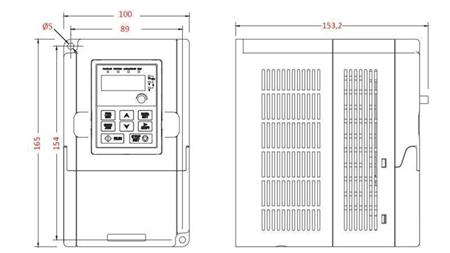 CONVERTITORE DI FREQUENZA-INVERTER 3Fasi 2.2kW GD10-2R2G-4-B