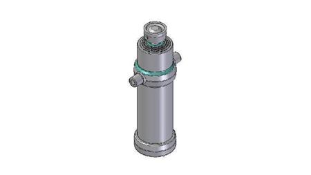 4047S -TELESCOPIC CYLINDER STANDARD/BALL 4 STAGES STROKE 1970 DIAMETER 170