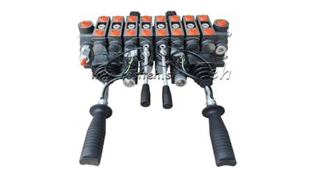 ZAWÓR HYDRAULICZNY HIAB 8xPC70 2x JOYSTICK - STEROWANIE ELEKTRYCZNE 12V