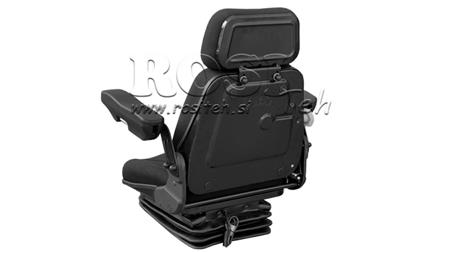 SEDEŽ TRAKTORSKI PNEVMATSKI IZ TKANINE Z NASLONOM ZA ROKE ECO
