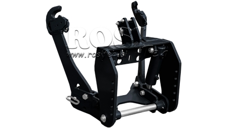 UNIVERSALE FRONTHYDRAULIK KAT 2 FÜR TRAKTOR 1500kg SCHWARZ (RAL 9005)