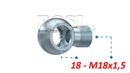 HYDRAULISCHER BANJO-ANSCHLUSS M18X1,5-18