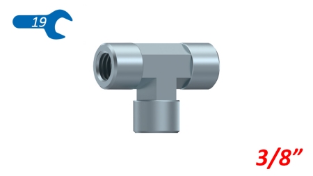 HYDRAULIK T-ANSCHLUSS BSP WEIBLICH-WEIBLICH 3/8