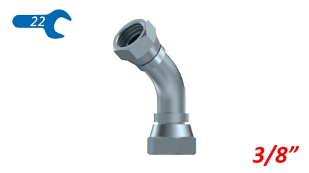 KNIE 45° BSP WEIBLICH - WEIBLICH 3/8