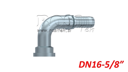 HIDRAULISKĀ SAVIENOJUMU KOMATSU ELBOW 90° DN16MM-FLANGED5/8