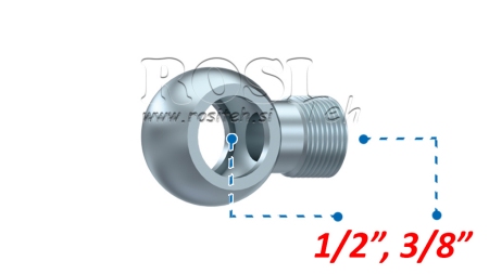 HYDRAULISK BANJO FITTING 3/8-1/2