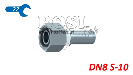 HYDRAULIC FITTING DKOS 10 WITH FEMALE DN8-M18X1,5