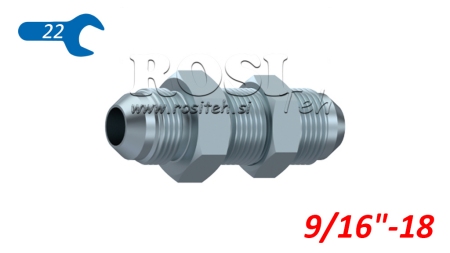 HYDRAULISCHE DOPPELSCHRAUBE AGJ JIC74° - VERLÄNGERT 9/16