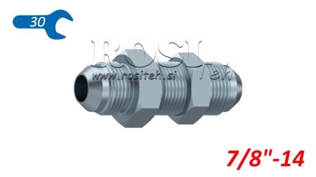 HYDRAULISCHE DOPPELSCHRAUBE AGJ JIC74° - VERLÄNGERT 7/8