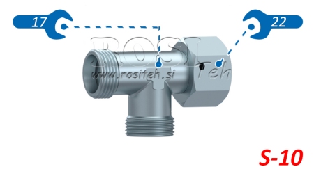 HIDRAULIKUS T-IDOM S-10 OLDALSÓ FORGÓ HOLLANDI ANYÁVAL M18X1,5