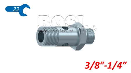 HYDRAULICKÁ BANJO SKRUTKA BSP 3/8 S PREDĹŽENÝM ZÁVITOM BSP 1/4