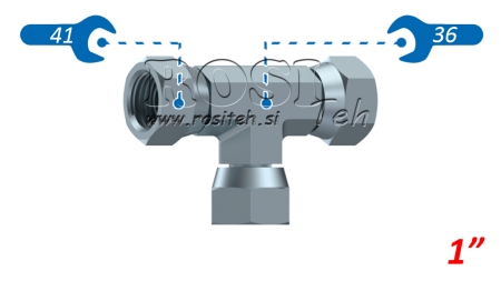 HYDRAULISCHES T-STÜCK SCHWENKMUTTER BSP 1